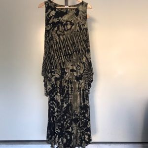 Jersey tie die skirt and matching top.